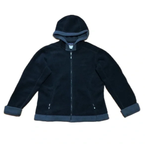 Patagonia Women’s Synchilla Arctic Fleece Jacket in Black & Grey, size Large - Picture 3 of 16